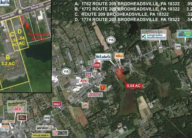 Property at 1762 Route 209, Brodheadsville, PA 18322