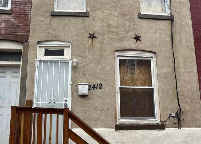 Property at 2412 N Corlies St, Philadelphia, PA 19132, 2 beds, 1 bath