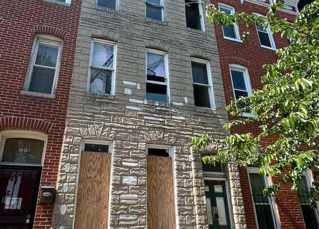 Property at 1804 Druid Hill Ave, Baltimore, MD 21217, 4 beds, 1 bath