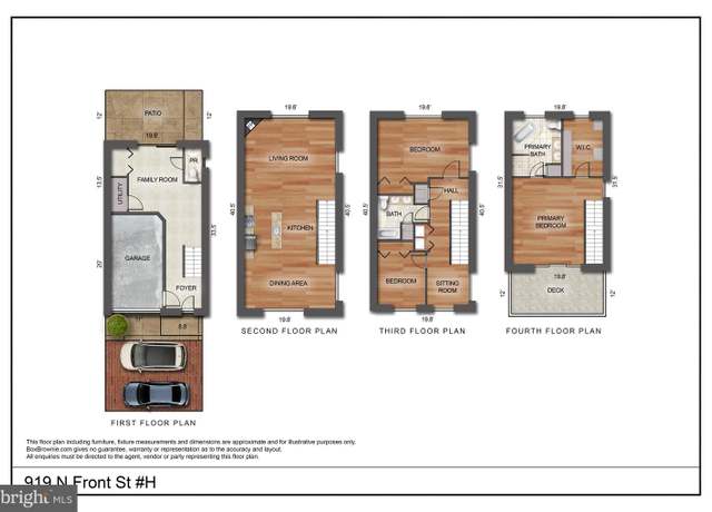 Property at 919 N Front St Unit H, Philadelphia, PA 19123, 3 beds, 2.5 baths