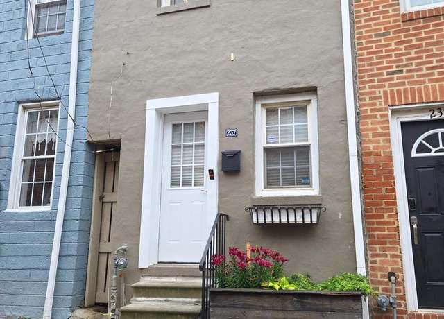 Property at 237 S Chapel St, Baltimore, MD 21231, 2 beds, 1 bath