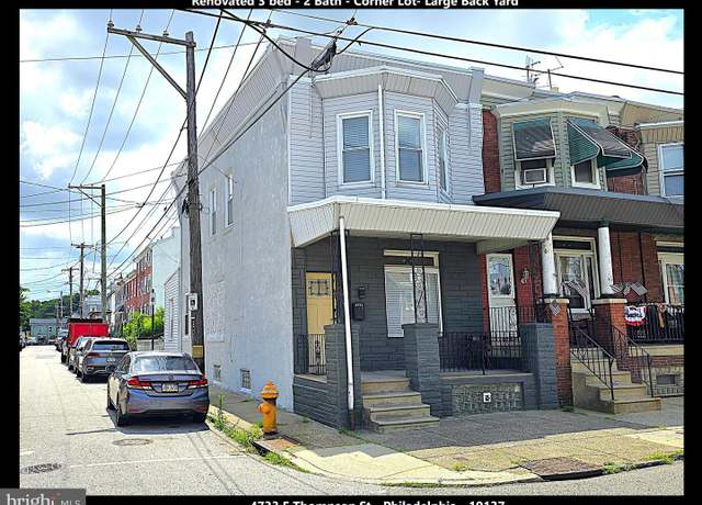 Property at 4733 E Thompson St, Philadelphia, PA 19137, 3 beds, 2 baths