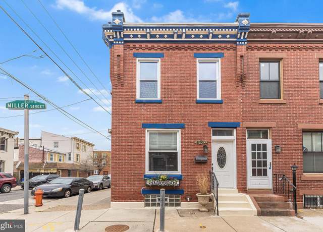 Property at 636 Miller St, Philadelphia, PA 19125, 3 beds, 1.5 baths