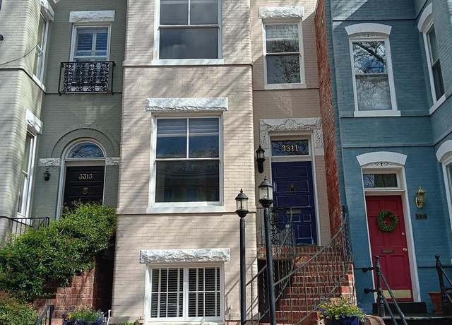 Property at 3311 P St NW, Washington, DC 20007, 4 beds, 4 baths