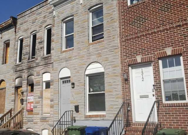 Property at 1314 Sargeant St, Baltimore, MD 21223, 2 beds, 2.5 baths