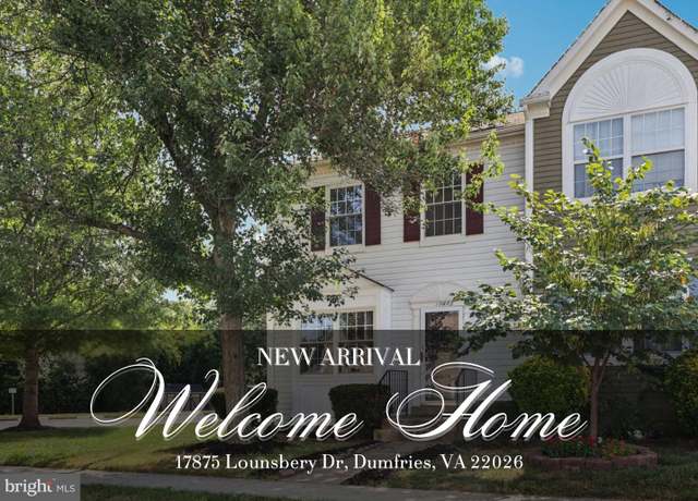 Property at 17875 Lounsbery Dr, Dumfries, VA 22026, 3 beds, 2.5 baths
