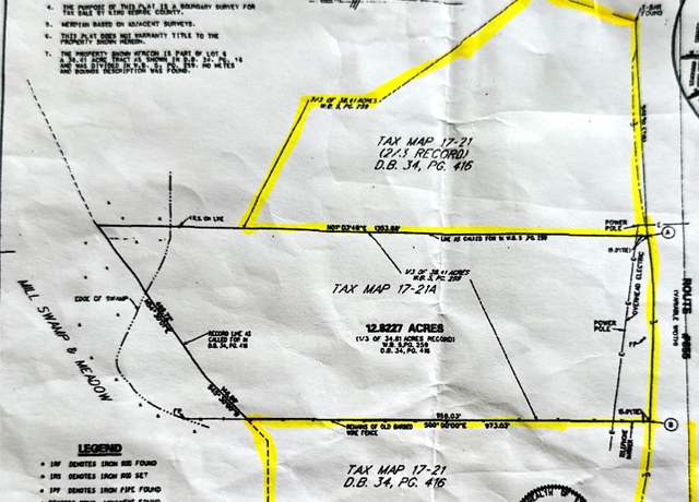 Property at (Tax Map 17-21) Saint Paul Rd, King George, VA 22485