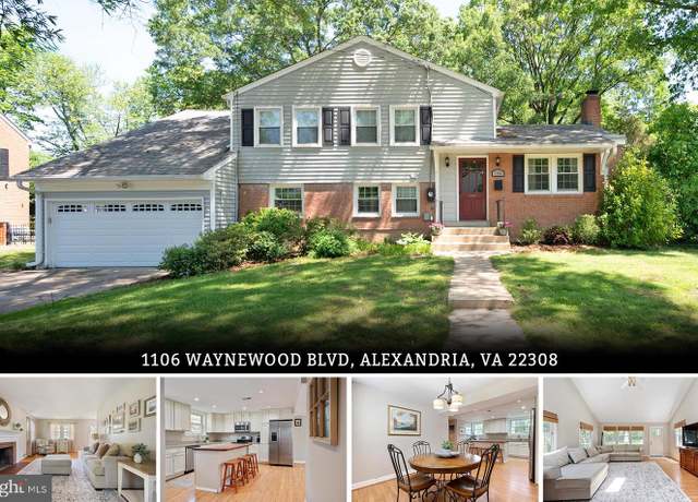 Property at 1106 Waynewood Blvd, Alexandria, VA 22308, 4 beds, 2 baths