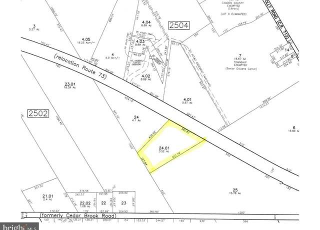 Property at L:24.01 N Route 73, Berlin, NJ 08009