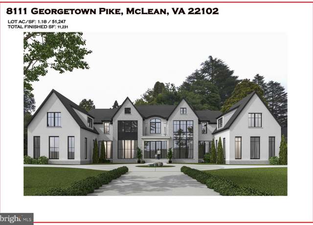 Property at 8111 Georgetown Pike, Mclean, VA 22102, 6 beds, 7.5 baths