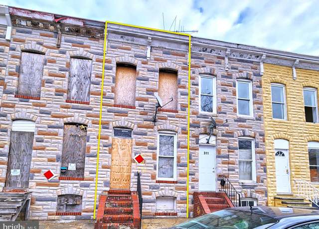 Property at 309 S Bentalou St, Baltimore, MD 21223, 2 beds, 1 bath