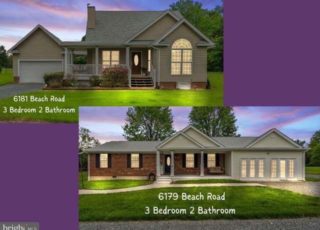 Property at 6179 & 6181 Beach Rd, Midland, VA 22728, 6 beds, 4 baths
