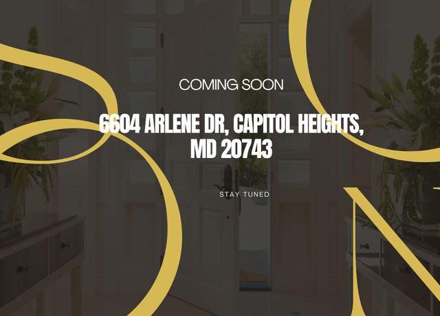 Property at 6604 Arlene Dr, Capitol Heights, MD 20743, 2 beds, 2 baths