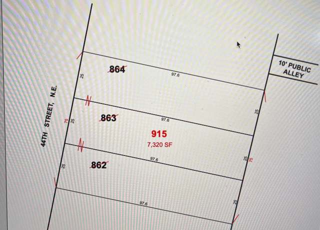 Property at 0 44th St NE, Washington, DC 20019