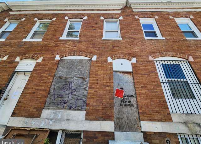 Property at 8 N Bentalou St, Baltimore, MD 21223, 3 beds, 1 bath