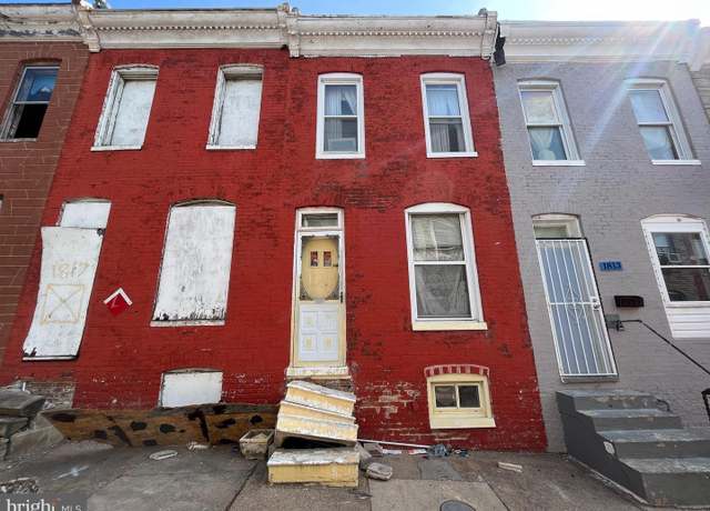 Property at 1815 N Chapel St, Baltimore, MD 21213, 2 beds, 1 bath
