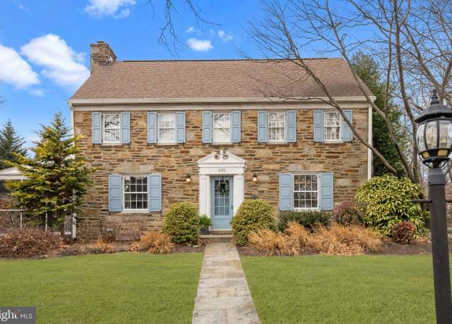 Property at 232 Fisher Rd, Jenkintown, PA 19046, 5 beds, 3.5 baths