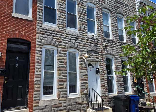 Property at 420 N Collington Ave, Baltimore, MD 21231, 2 beds, 1.5 baths
