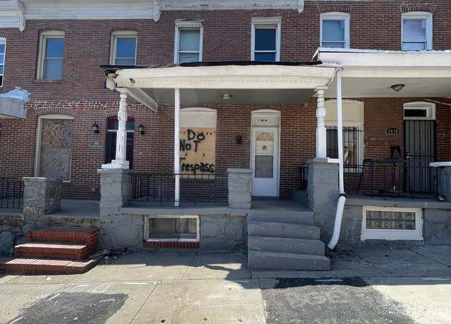 Property at 1414 N Milton Ave, Baltimore, MD 21213, 3 beds, 1 bath