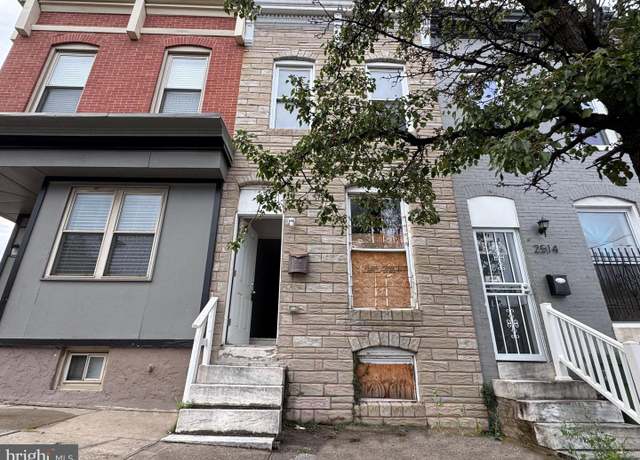 Property at 2512 Jefferson St, Baltimore, MD 21205, 2 beds, 1 bath