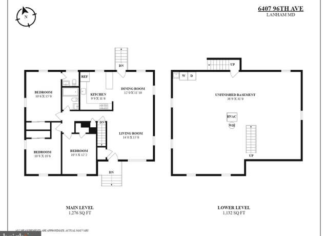 Property at 6407 96th Ave, Lanham, MD 20706, 3 beds, 1.5 baths