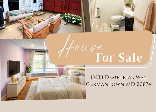 Property at 13533 Demetrias Way, Germantown, MD 20874, 3 beds, 2.5 baths