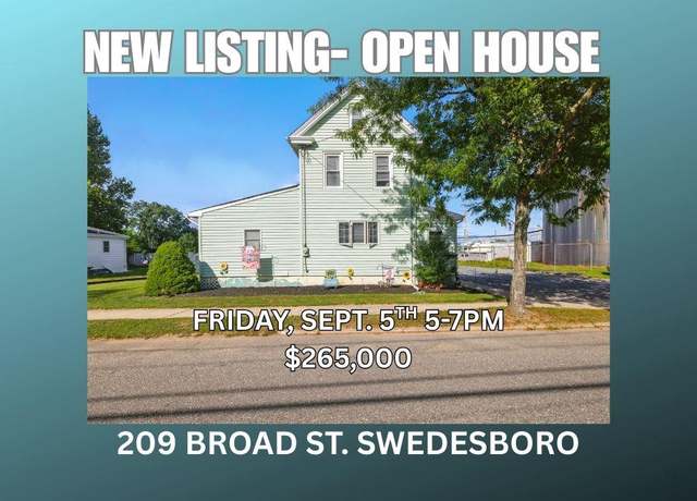 Property at 209 Broad St, Swedesboro, NJ 08085, 3 beds, 1.5 baths