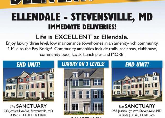 Property at 233 Jessica Lyn Ave, Stevensville, MD 21666, 3 beds, 3 baths
