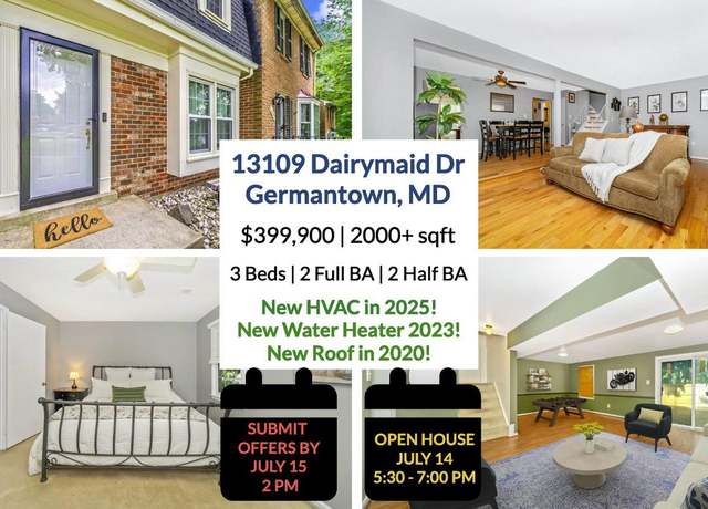 Property at 13109 Dairymaid Dr, Germantown, MD 20874, 3 beds, 3 baths