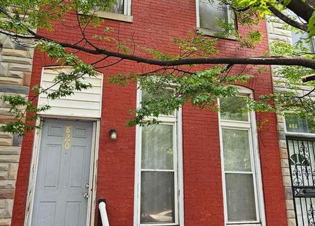 Property at 820 N Washington St, Baltimore, MD 21205, 3 beds, 1 bath