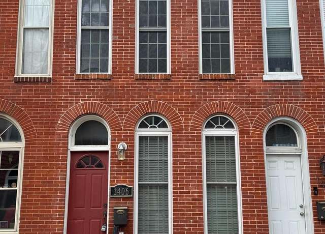 Property at 1406 Clarkson St, Baltimore, MD 21230, 2 beds, 2.5 baths