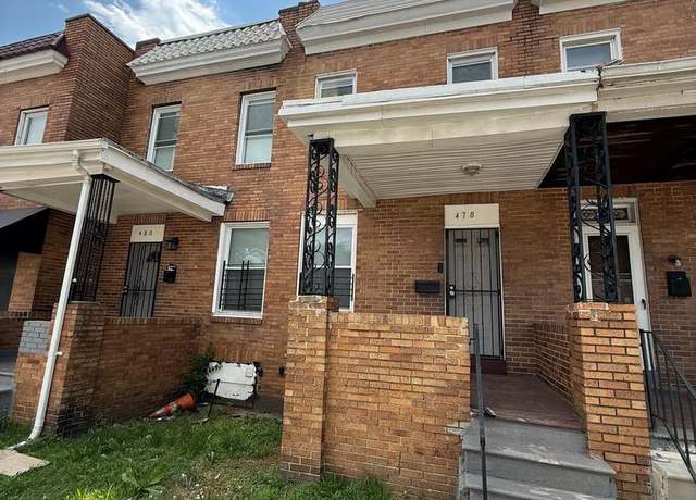 Property at 478 S Bentalou St, Baltimore, MD 21223, 3 beds, 2 baths