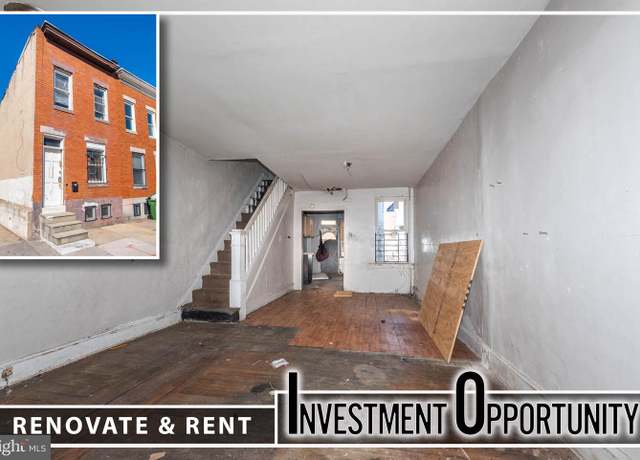 Property at 1516 N Gilmor St, Baltimore, MD 21217, 3 beds, 1 bath