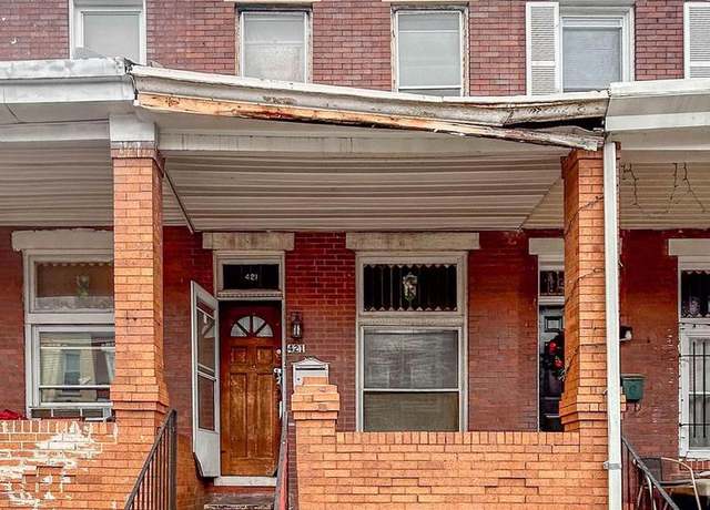 Property at 421 Robinson St, Baltimore, MD 21224, 3 beds, 1 bath