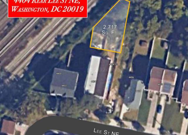 Property at 4404 Rear Lee St NE, Washington, DC 20019