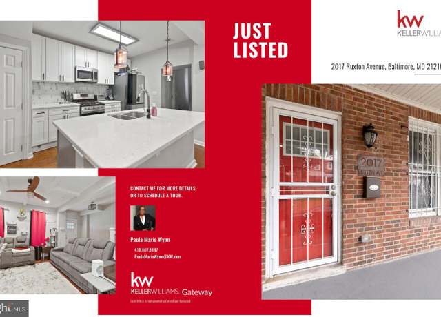 Property at 2017 Ruxton Ave, Baltimore, MD 21216, 4 beds, 2 baths