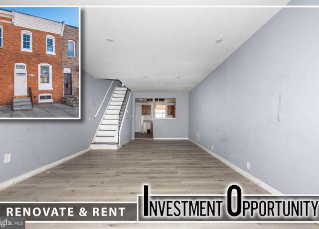 Property at 519 S Bentalou St, Baltimore, MD 21223, 2 beds, 1 bath