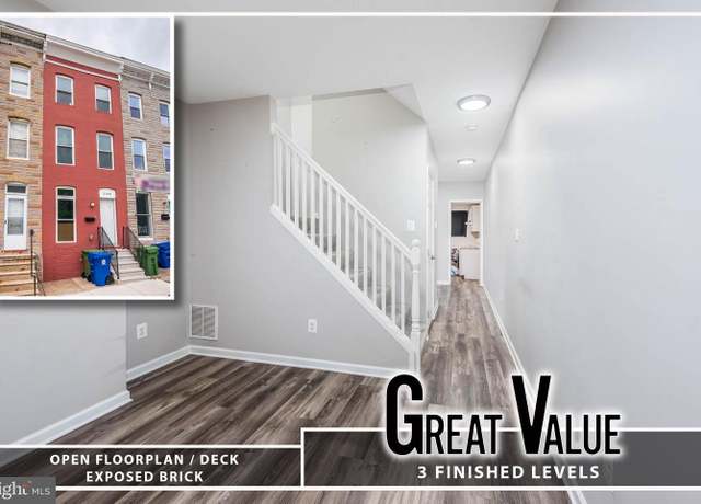 Property at 2108 E Hoffman St, Baltimore, MD 21213, 3 beds, 1.5 baths