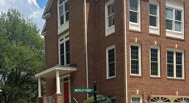 Property at 9725 Whitley Park Pl Unit TH-6, Bethesda, MD 20814, 3 beds, 3.5 baths