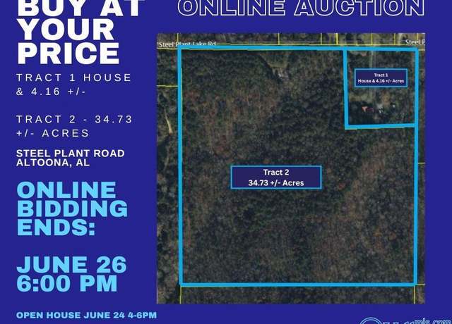 Property at 1262A Steel Plant Lake Rd, Altoona, AL 35952, 3 beds, 2 baths
