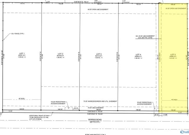 Property at Lot 5 Pepper Rd, Athens, AL 35613