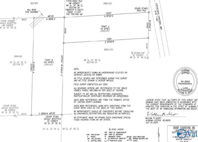 Property at 15 Acres Mill Rd, Woodville, AL 35776