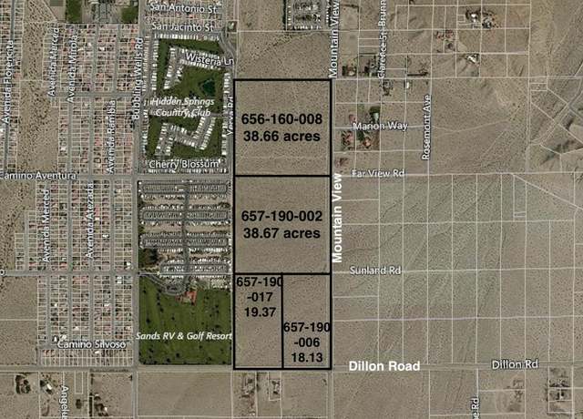 Property at 114 Acres Dillon & Moutain Vw, Desert Hot Springs, CA 92241