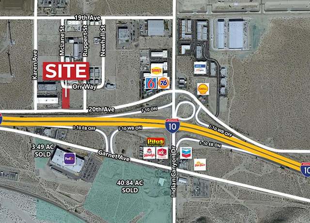 Property at 0 20th And I-10, Palm Springs, CA 92262