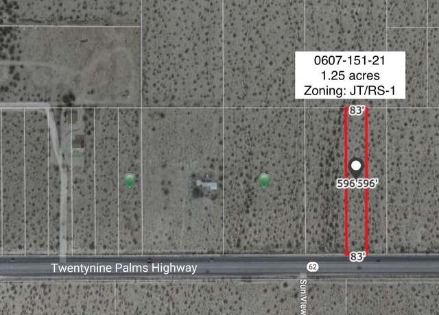 Property at 1.25 Acres Hwy 62 Near Sunfair Rd, Joshua Tree, CA 92252