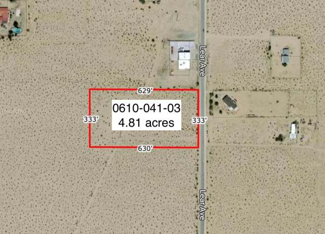 Property at 4.81 Acres On Lear Near Indian Trl, 29 Palms, CA 92277
