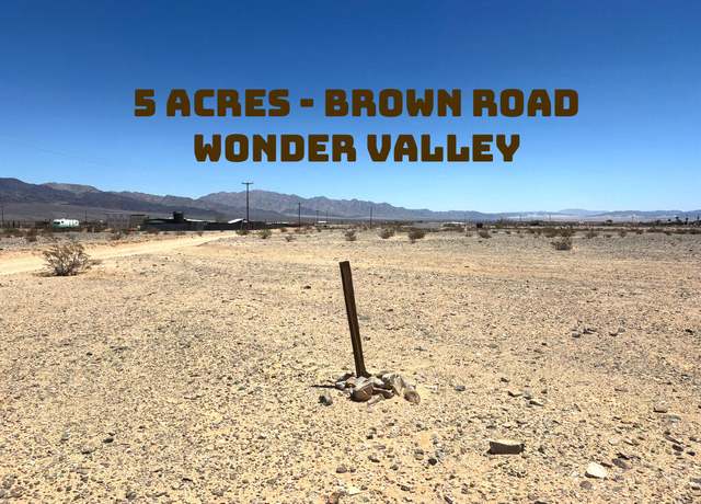 Property at 0 Brown Rd, 29 Palms, CA 92277