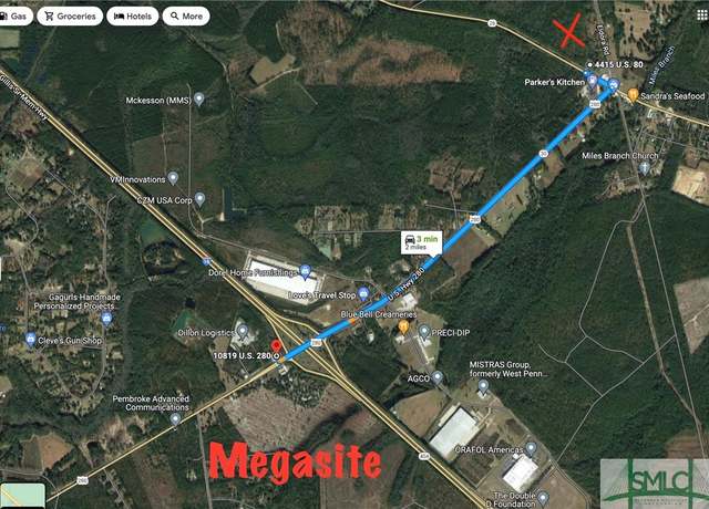 Property at 0 Us 80 Hwy, Ellabell, GA 31308
