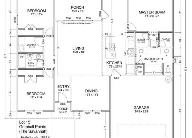 Property at 522 Doyle Ln, Statesboro, GA 30458, 3 beds, 2 baths