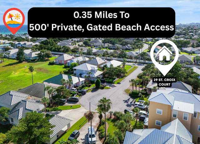 Property at 29 St Croix Ct, Miramar Beach, FL 32550, 3 beds, 2 baths